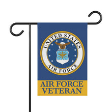 Load image into Gallery viewer, AIR FORCE VETERAN GARDEN FLAG - front
