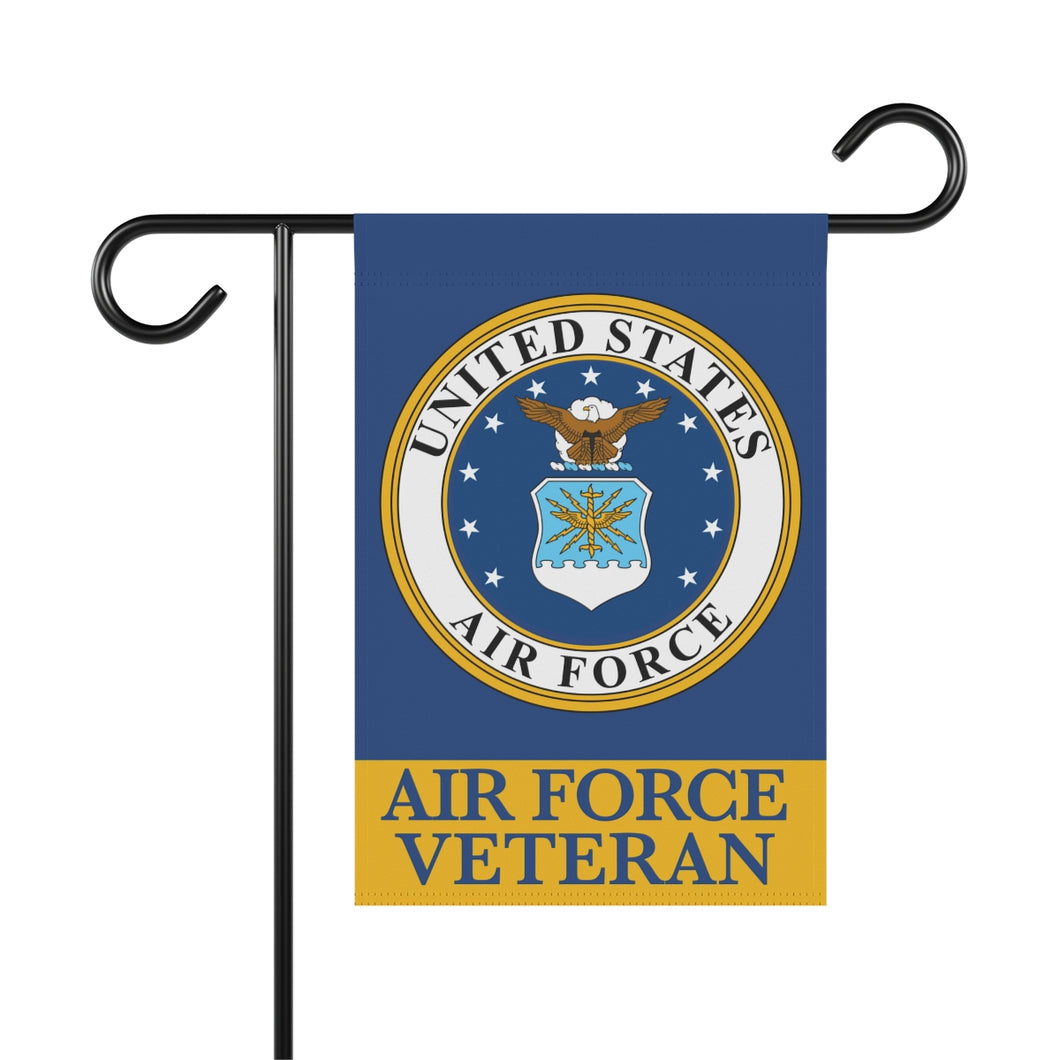 AIR FORCE VETERAN GARDEN FLAG - front