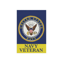 Load image into Gallery viewer, NAVY VETERAN GARDEN FLAG
