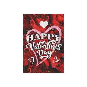 Happy Valentine's Day Garden Flag - flat