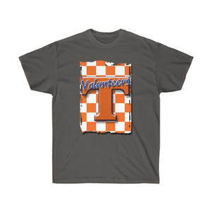 Orange Checkerboard T