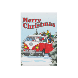 Merry Christmas Santa VW Truck - flat view