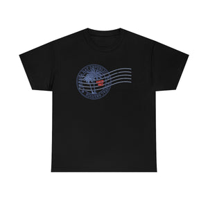 Banana Rat Republic postage t-shirt - black