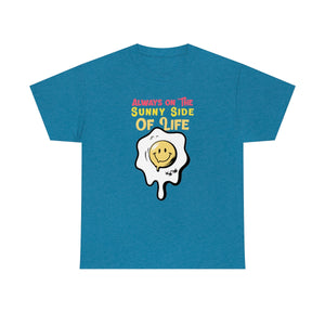 Always on the Sunny Side T-shirt - antique sapphire