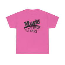 Load image into Gallery viewer, music is my drug t-shirt - azalea
