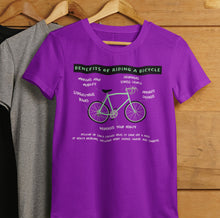 Load image into Gallery viewer, Benefits of Riding a Bicycle Tee
