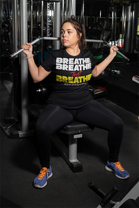 Breath In  Breath Out t-shirt - model