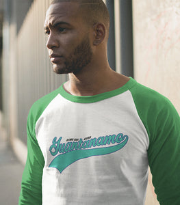 Guantanamo Script 3\4 Sleeve Baseball Tee