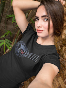 Banana Rat Republic postage t-shirt - model